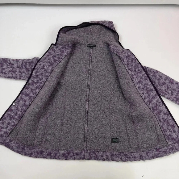 Lafayette 148 New York Purple Wool Hood Lightweight Jacket - Picture 9 of 12
